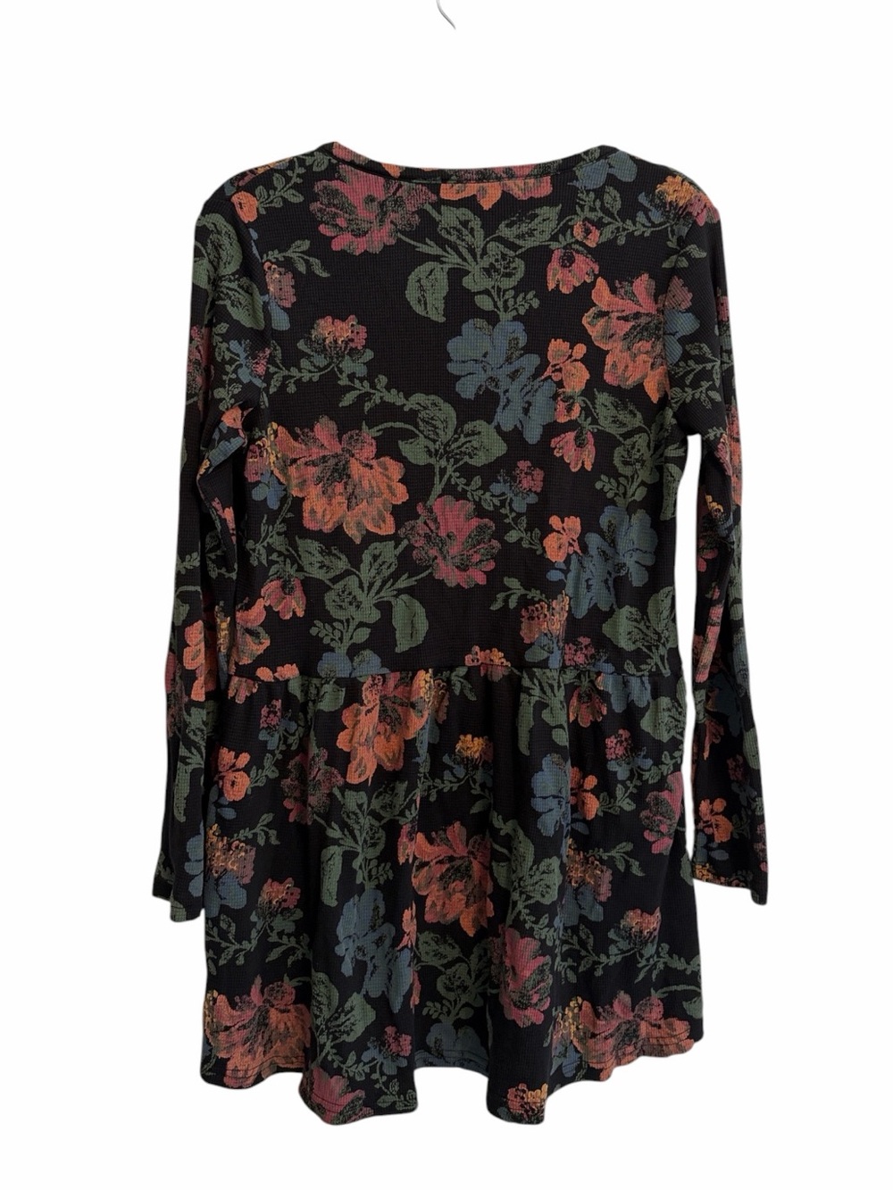 Peruvian Connection Stencil Flower Thermal Tunic Size M - Picture 4 of 5